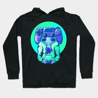 Retro Gamer Head Hoodie